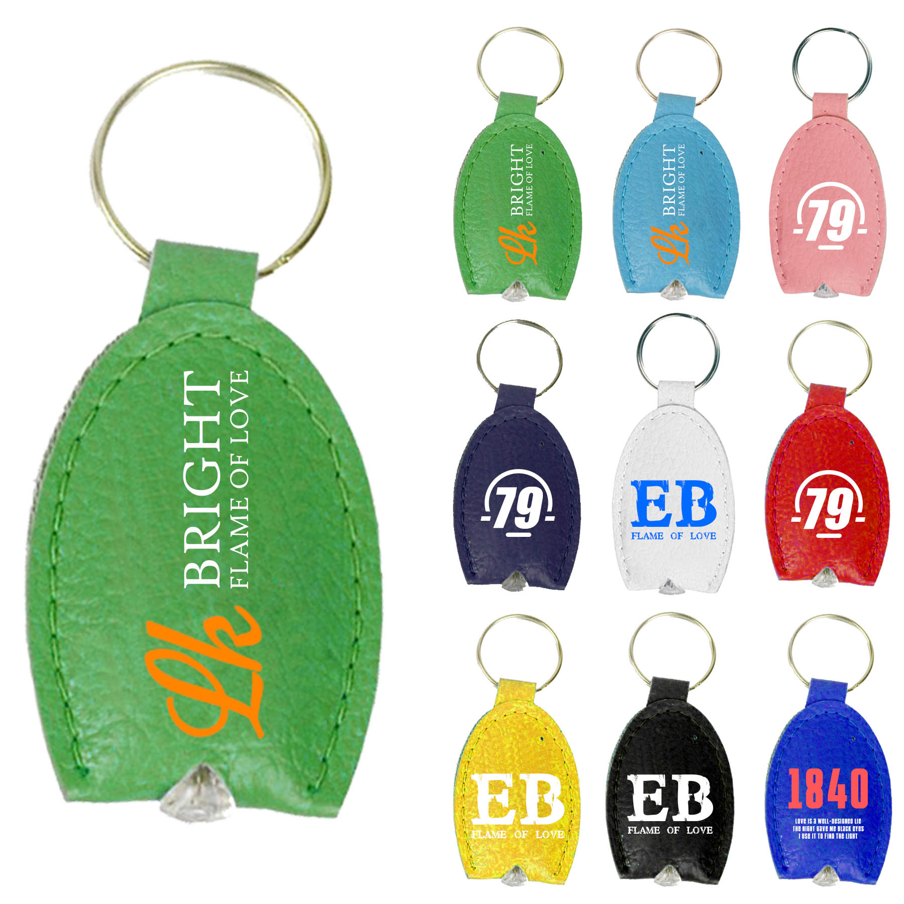 FlyFlyPromos - PU Flashlight Keychain Image 1 - Promotional Product